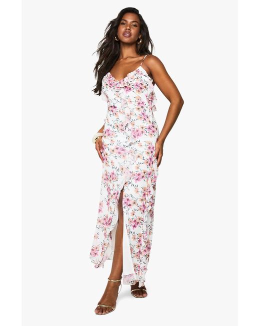 floral chiffon maxi dress forever 21 Forever 21 floral chiffon maxi shirt dress Small/Medium S/M