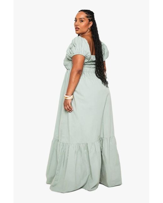 Boohoo Women's White Plus Cotton Poplin Puff Sleeve Maxi Dress - www.rajagirimanappuram.com Boohoo Women's White Plus Cotton Poplin Puff Sleeve Maxi Dress - www.rajagirimanappuram.com