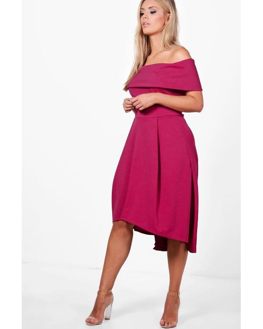 plus double layer midi dress