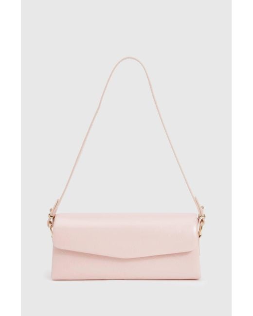 Boohoo Pink Structured Shoulder Bag
