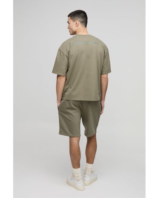Camiseta Oversize Recta Gruesa Edizione Limitata Boohoo de color Green