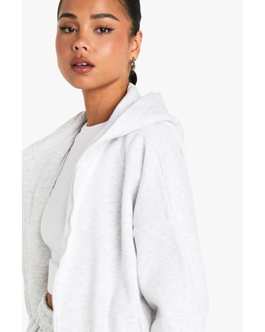 Sudadera Con Capucha Boohoo de color White
