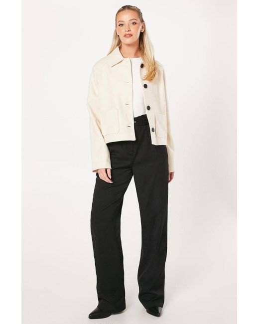 Dorothy Perkins Natural Cropped Jacket