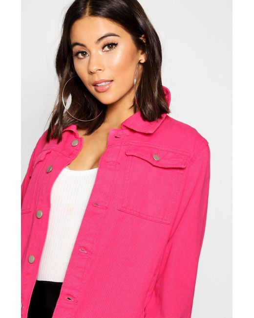 Amazon.co.uk: Pink Denim Jacket