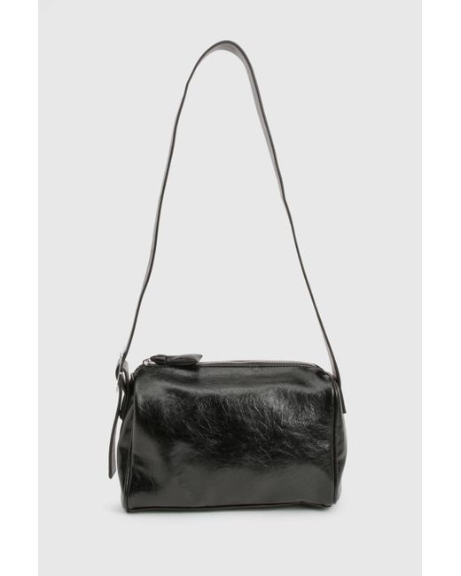 Boohoo Black Cross Body Box Bag