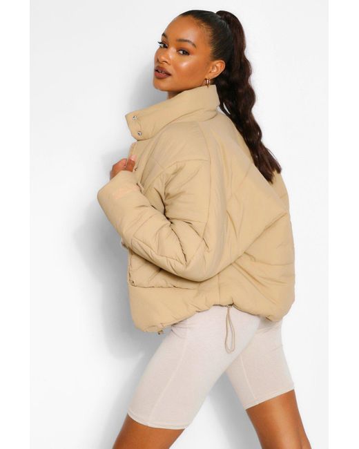 cropped padded puffer jacket