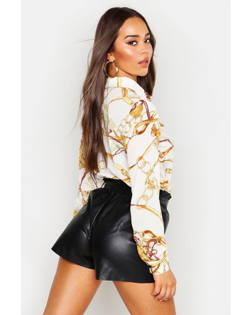 boohoo chain print