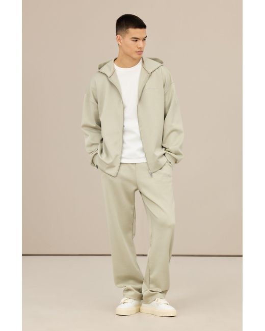 Boohoo cream joggers hotsell