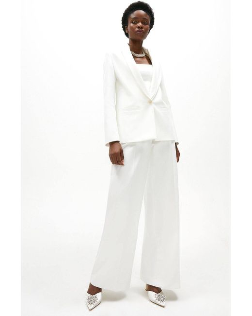 Coast White Premium One Button Tailored Blazer