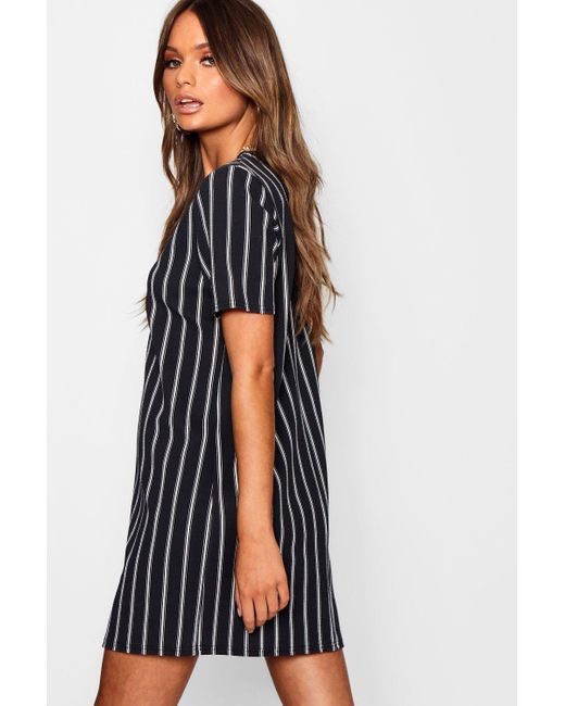 boohoo black shift dress