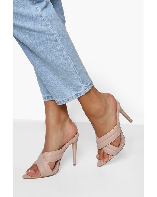wide width mule heels