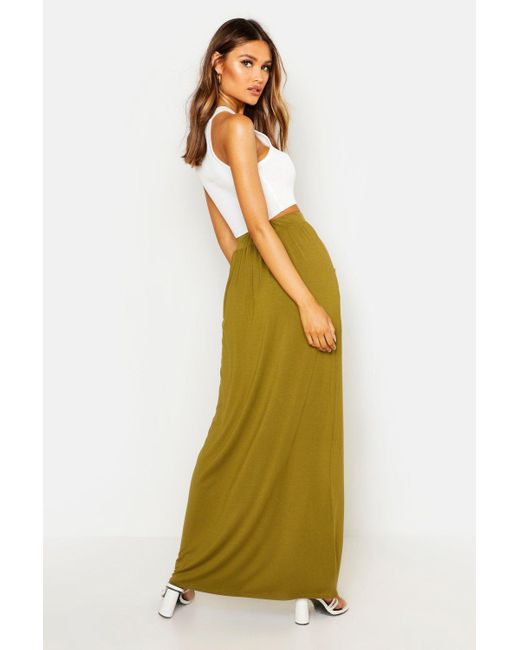 jersey maxi skirt