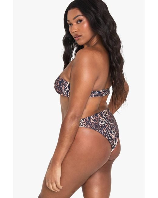 Boohoo Multicolor Plus Swimwear Essentials Solid Brief