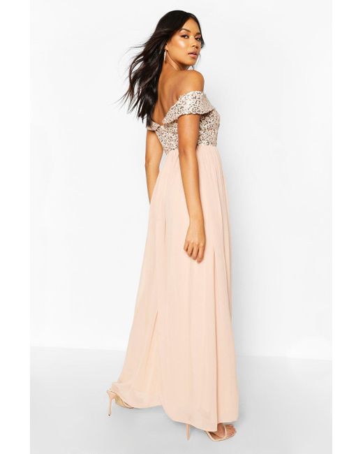 Boohoo Bridesmaid Occasion Sequin 