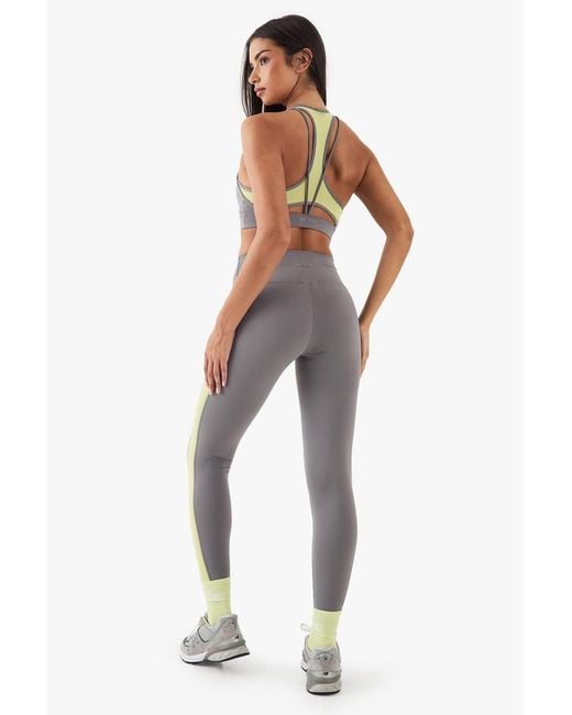 DSGN Studio White Mesh Panel Leggings