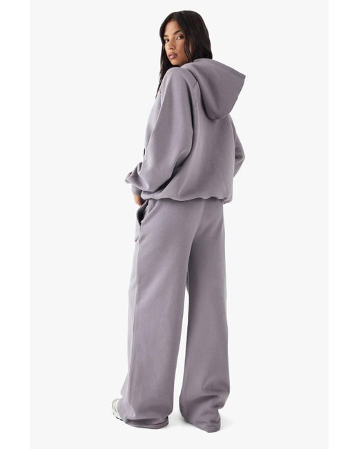 DSGN Studio Purple Script Embroidered Straight Leg Jogger