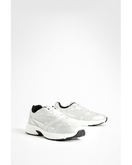 Boohoo White Chunky Sporty Dad Sneakers