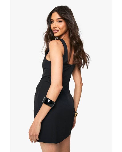 boohoo mini black dress DIOR Sheer White & Blue Size US 8 Short Dress main image 1