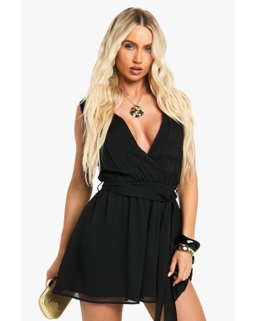 sachin and babi light blue dress Girl Chiffon Romper Dress, One Shoulder Sleeveless... From  Uniquebridalboutique, $94.79 main image 1