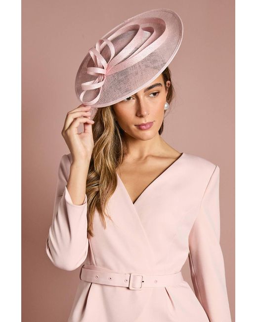 Coast Pink Loop Detail Disc Fascinator