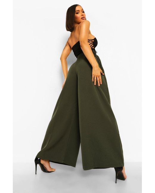 Boohoo Oversized Super Wide Leg Dress 