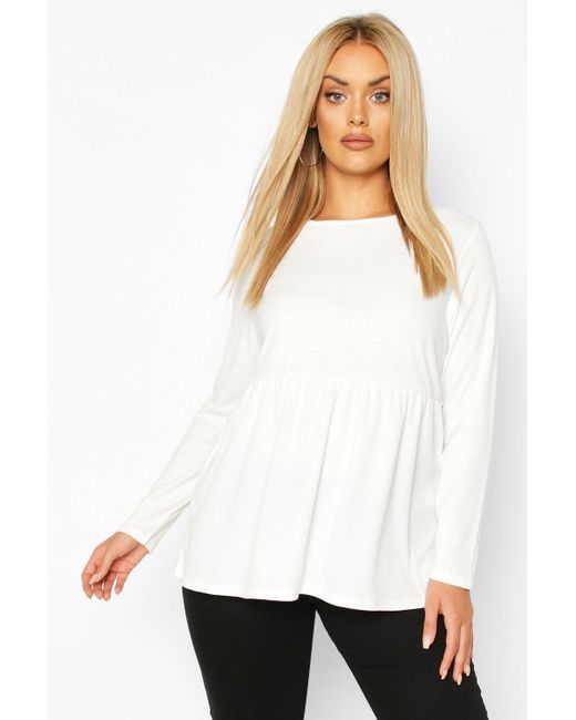 Boohoo Plus Super Soft Rib Long Sleeve 