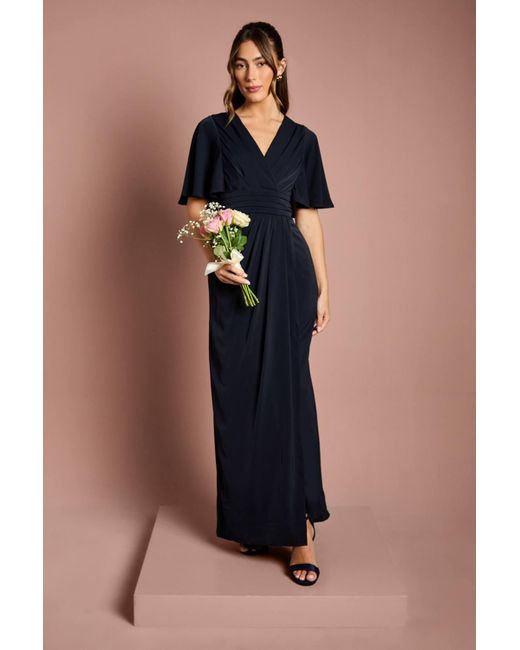 coast blue bridesmaid dresses Mary sleek Modern bridesmaid dress