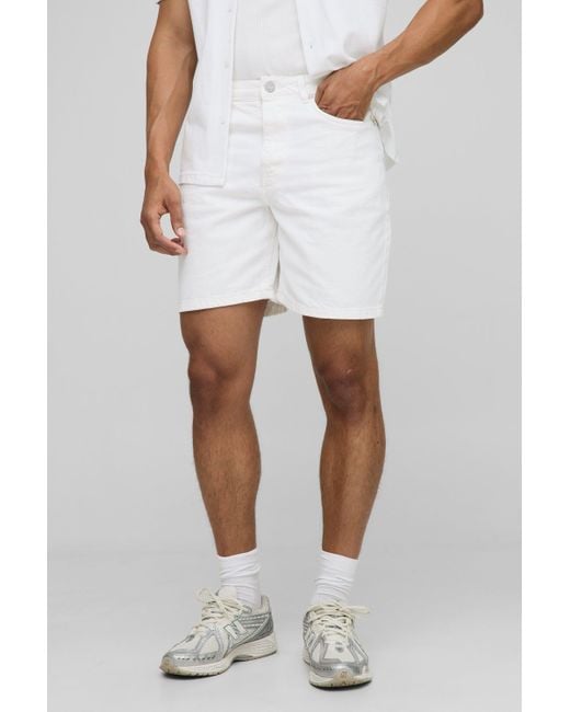 Boohoo White Relaxed Denim