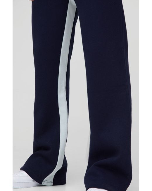 BoohooMAN Lockere Man Colorblock Jogginghose in Blue für Herren