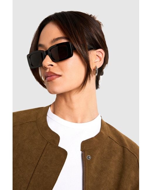 Boohoo Brown Tortoise Shell Frame Square Sunglasses