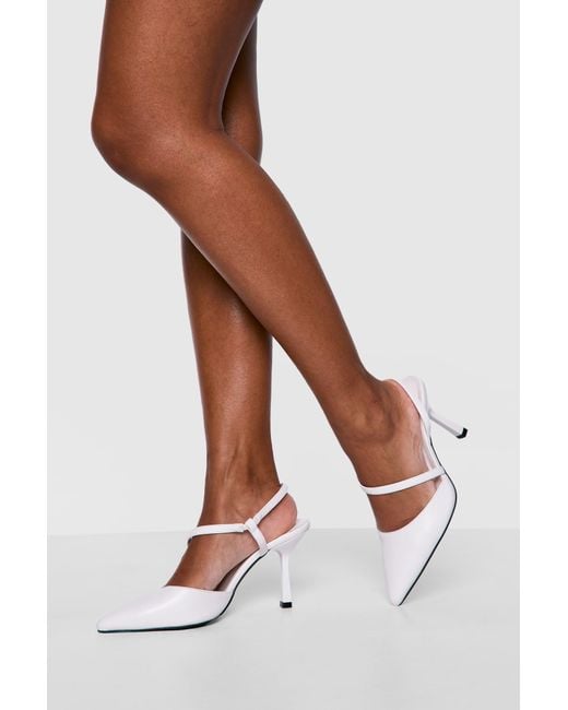 Boohoo Brown Wide Fit Asymmetric Court Shoes