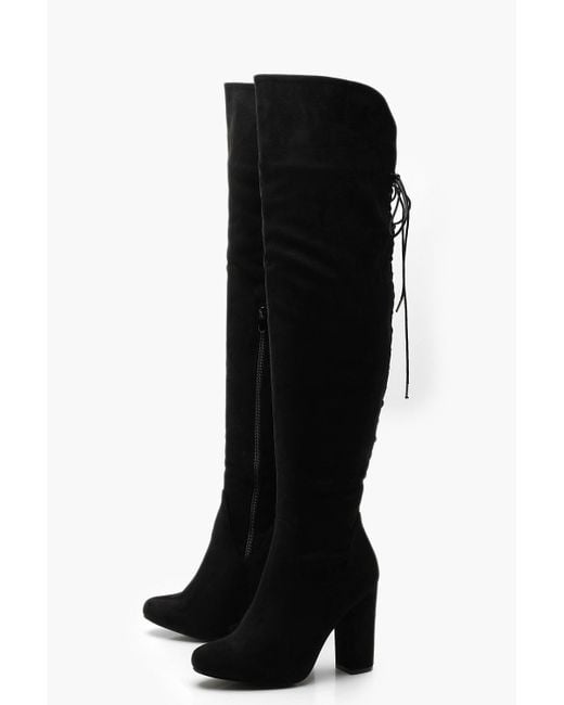 boohoo knee high boots