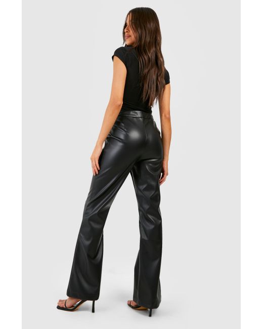 Buy Boohoo Seam Detail Fit And Flared Trousers In Black | 6thStreet Bahrain