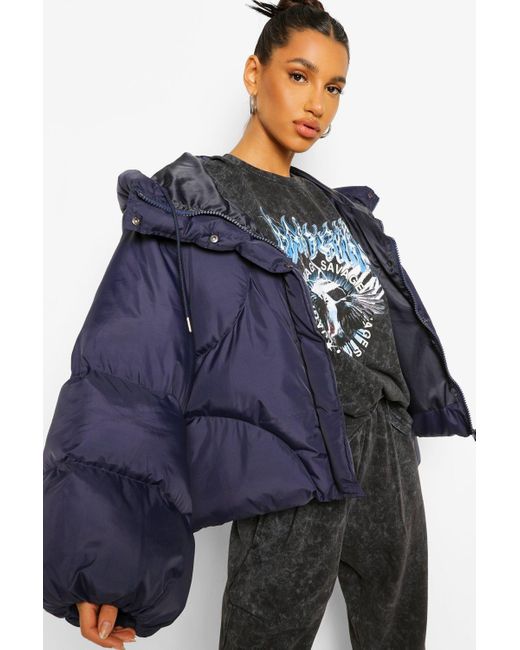 boohoo navy jacket