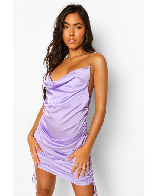 boohoo lilac dress