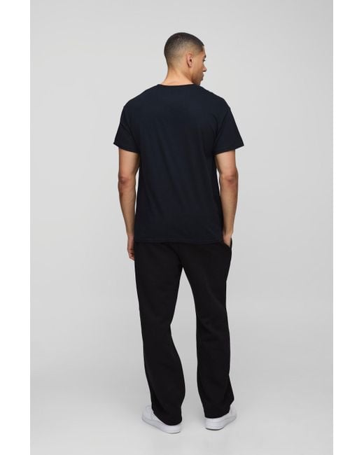 Camiseta Oversize Con Estampado De Ice Cube Boohoo de color Black