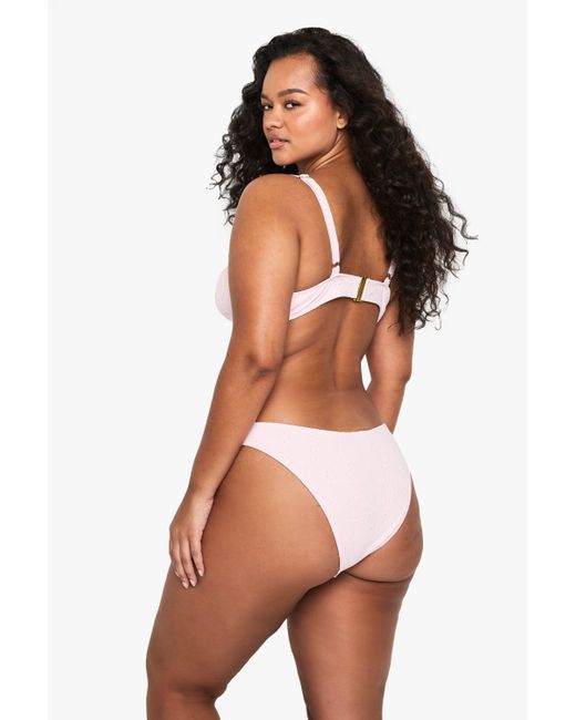 Boohoo Black Plus Swimwear Essentials Triangle Bikini Top