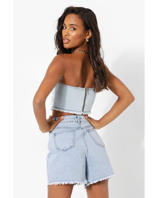 boohoo ripped shorts