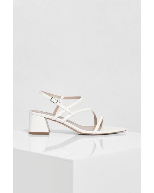 boohoo low block heels