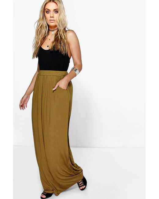 boohoo maxi skirt