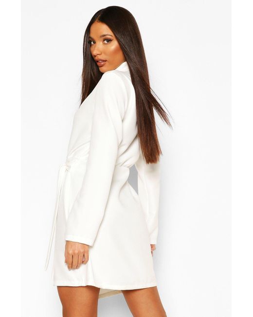 tall white blazer dress
