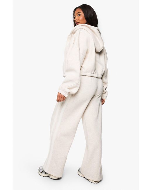 Boohoo Natural Plus Side Stripe Elasticated Waist Joggers