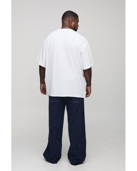 Boohoo Gray Plus Oversized Daytona Moto Print T-Shirt