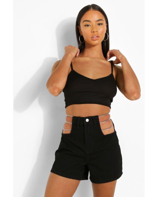 black boyfriend shorts