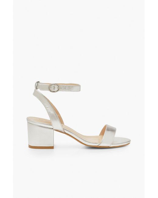 block barely there heels