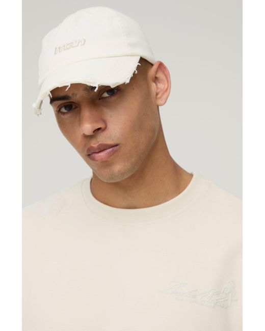 BoohooMAN Man Signature Kappe in Natural für Herren