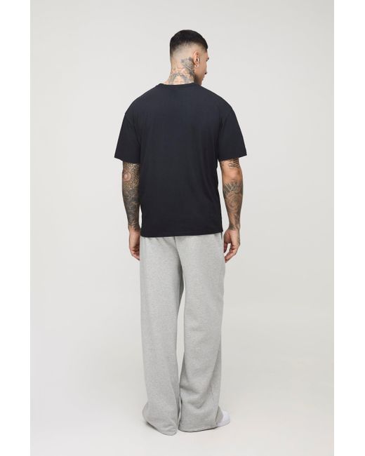 BoohooMAN Tall Oversize T-Shirt mit Official Moto Print in Blue für Herren