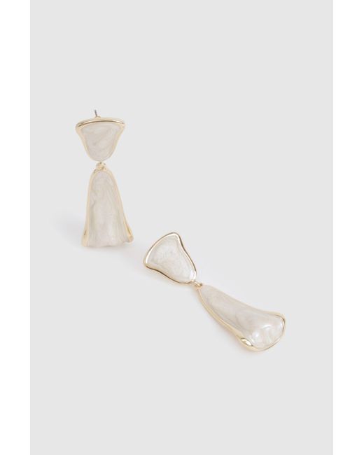 Pendientes Con Perlas Boohoo de color Black