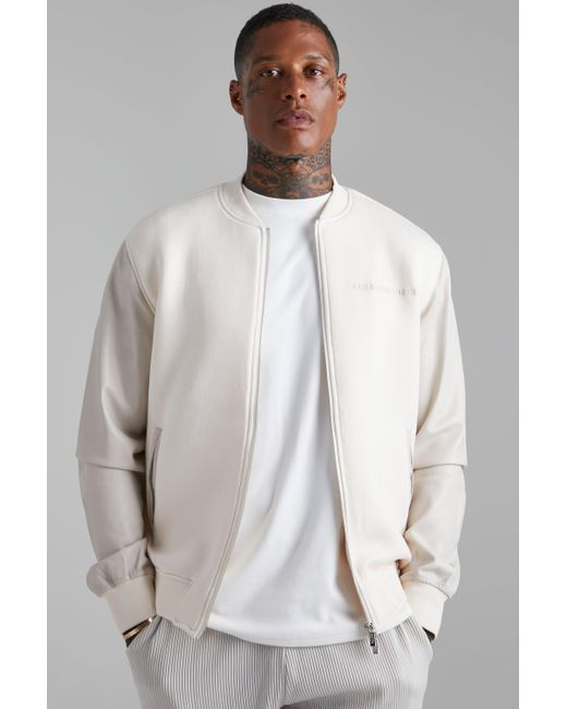 BoohooMAN Satin Limited Edition Applique Bomber Jacket for Men Lyst