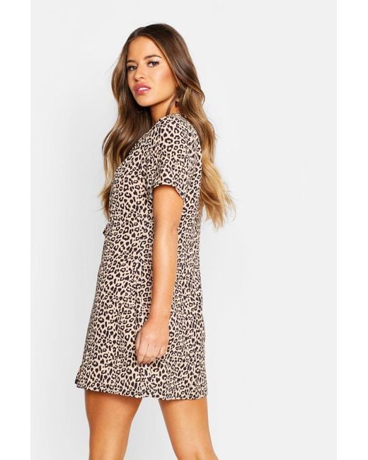 petite leopard dress